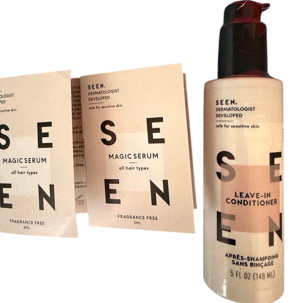 SEEN Haircare Leave-In Conditioner + Magic Serum Samples Bundle